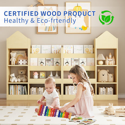 "Organize Your Child's Room with Our Stylish Wooden Bookshelf: A Must-Have for Every Little Reader"