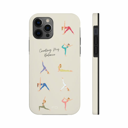 "Revamp Your Yoga Practice with the Ultimate Accessory: The Yoga Poses Tough Case for iPhone with Wireless Charging"