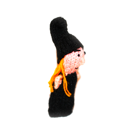 "Unleash Your Inner Witch with Our Adorable Witch Finger Puppet!"