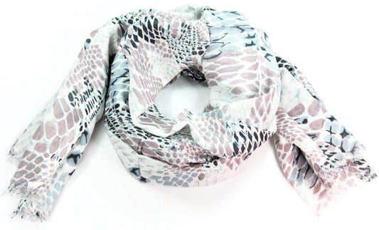 "Unleash Your Wild Side with Our Luxurious Snake Skin Print Scarf - Perfect for Any Occasion!"