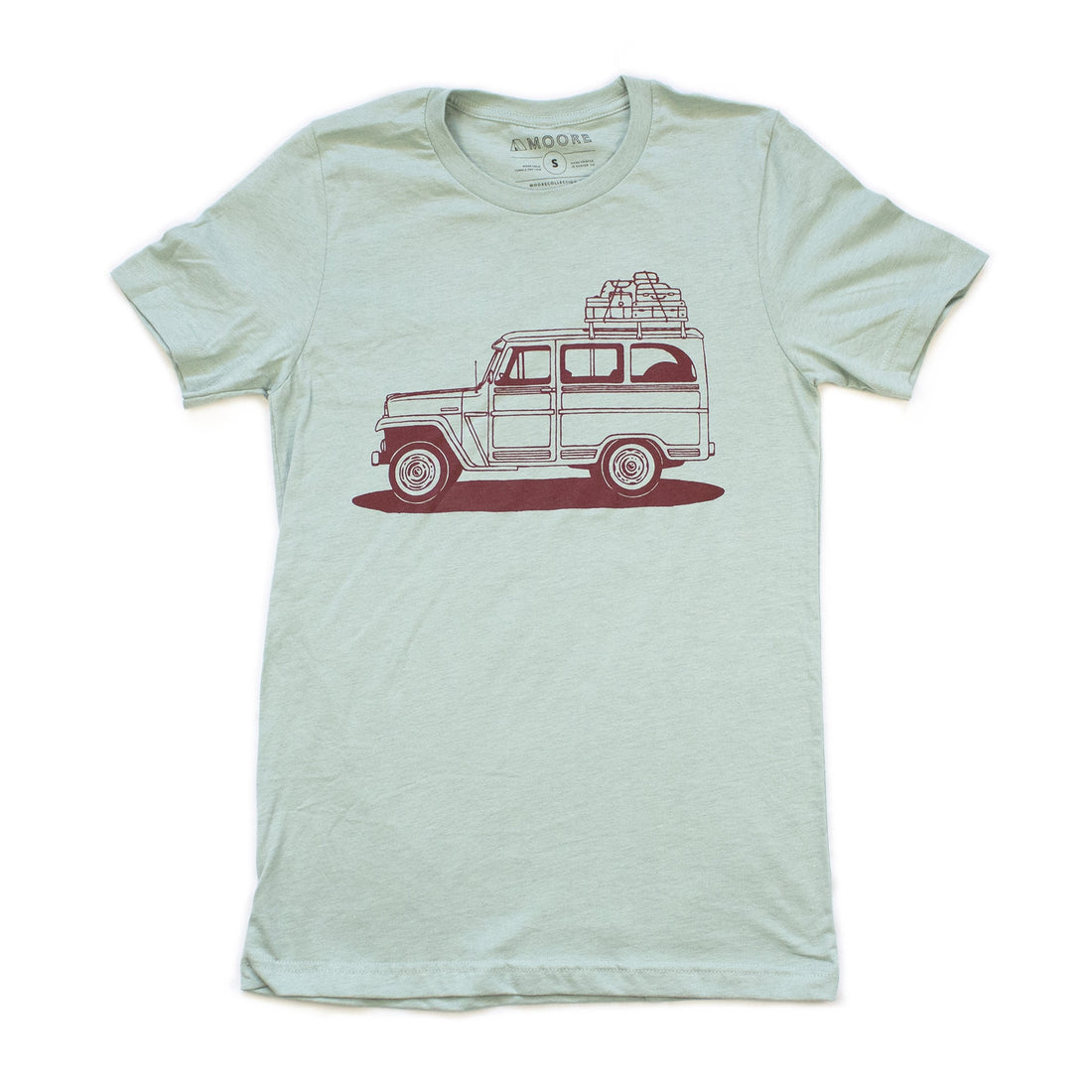 "The Ultimate Comfort and Style: Discover the Willy Wagon Tee in Dusty Blue"
