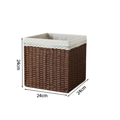 "Organize Your Space with Stylish Woven Storage Boxes"
