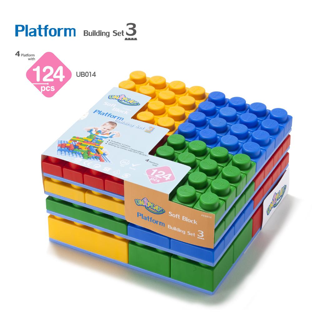 "Unlocking Creativity: The Benefits of Uniplay Platform 124-Piece Soft Building Blocks for Toddlers and Babies"