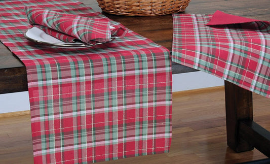 "Add Festive Charm to Your Table with Our Holiday Tartan Napkins: A Set of 4 Must-Have Accessories"