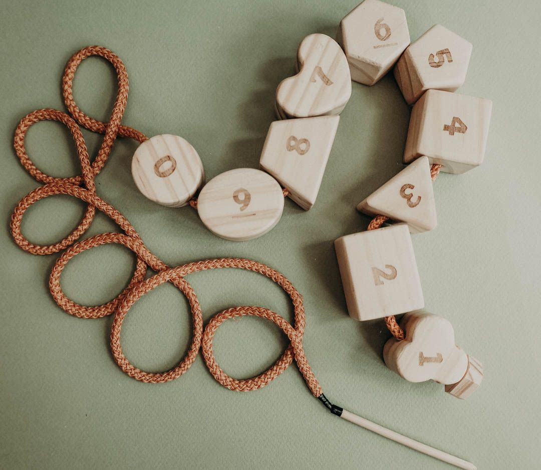 "Unlocking Early Learning: The Benefits of Wooden Lacing Toys with Numbers and Geometry Shapes"