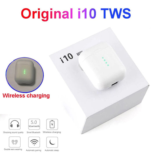 "Revolutionize Your Charging Experience with the i10 TWS Wireless Charging Bluetooth Earbuds"