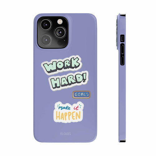 "Maximize Productivity on the Go with Our Work Hard Slim Case for iPhone – A Must-Have for Busy Professionals"