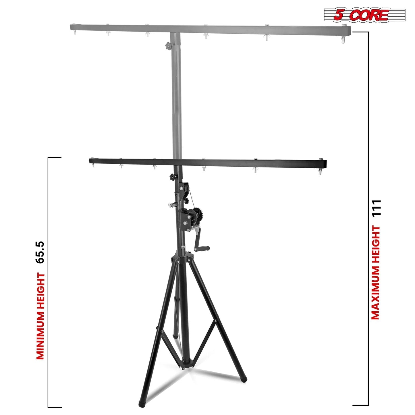 5Core DJ Light Stand Stage Lighting Truss System Hand Crank up