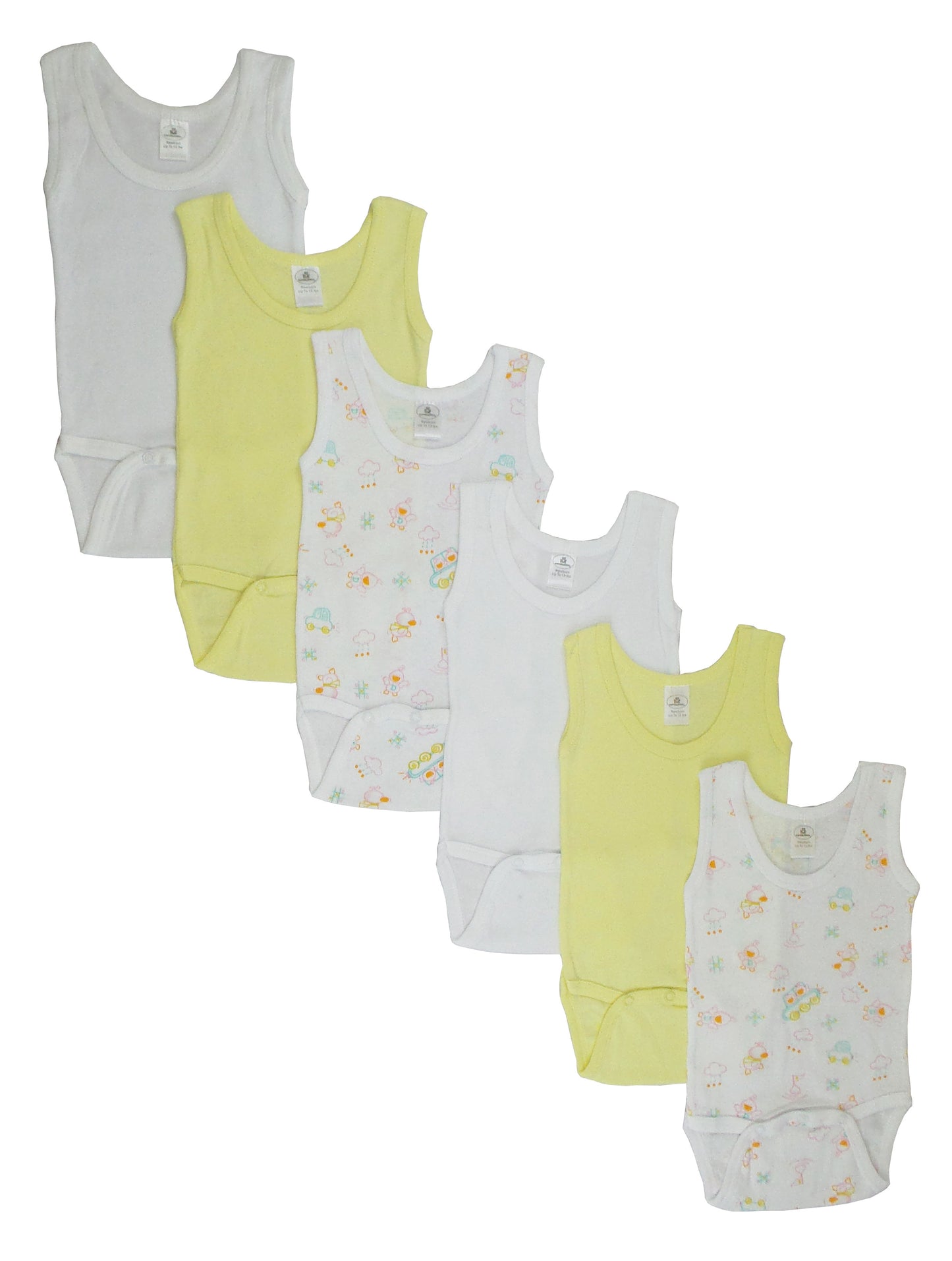 Girls Tank Top Onezies 6 Pack - ZYTU