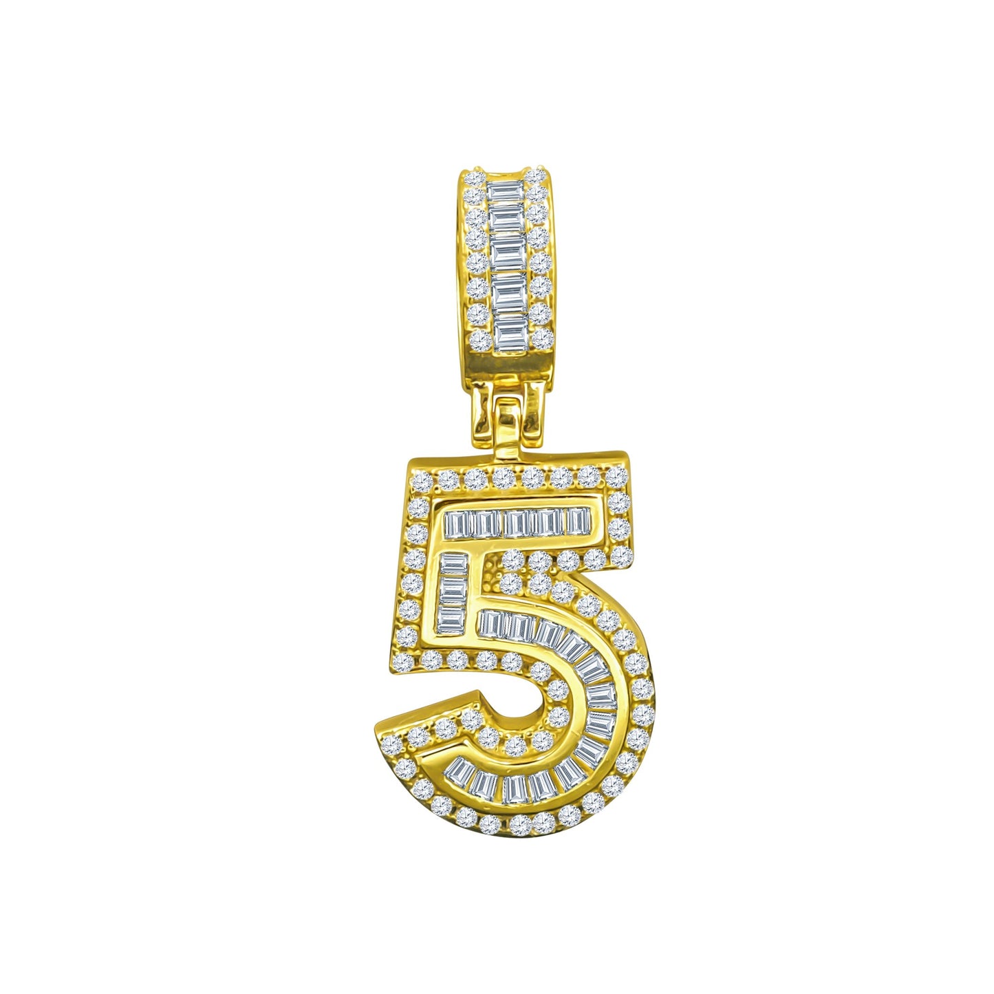 CIPHER STERLING SILVER (NUMERIC) PENDANT WITH CZ I 9218401