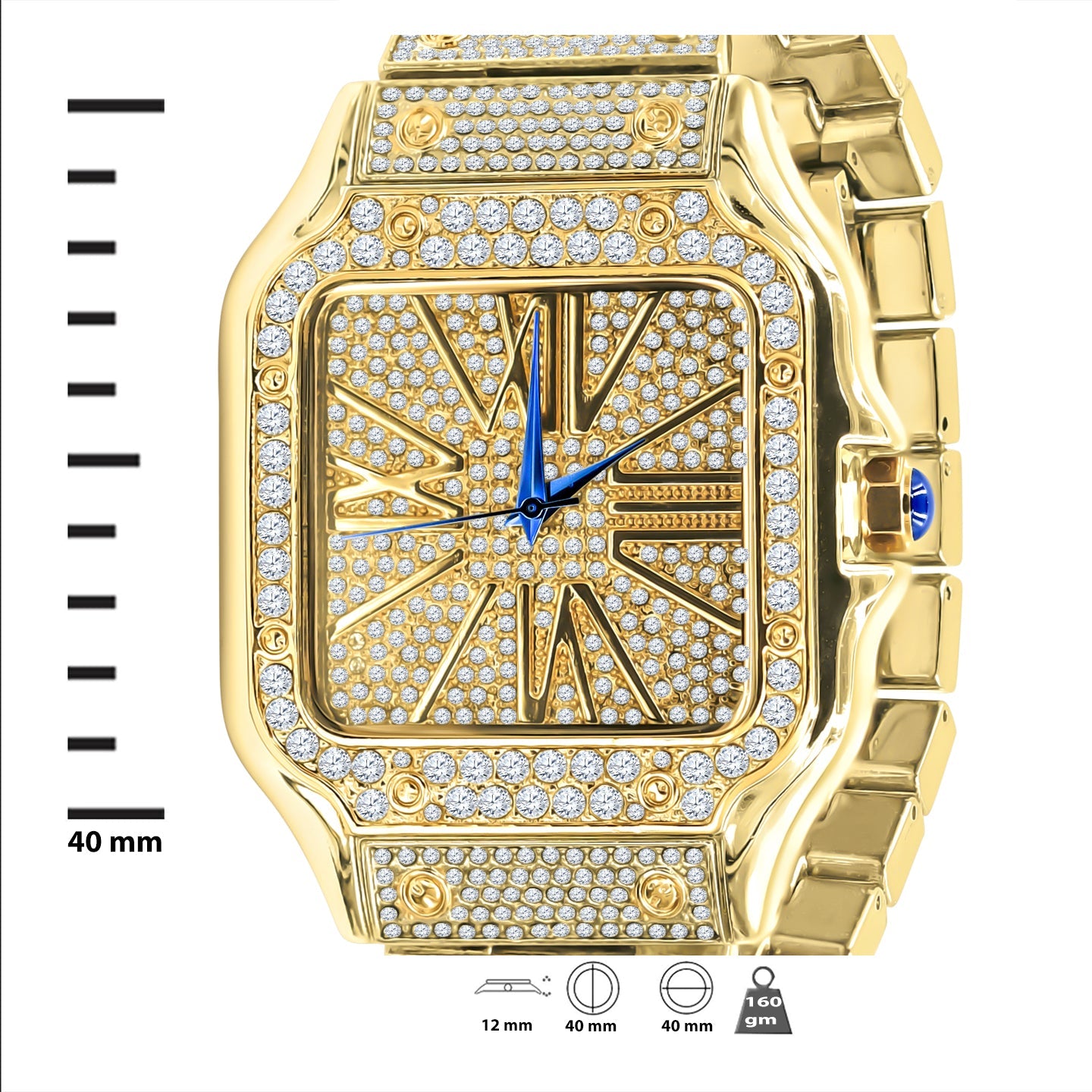 PRODIGIOUS STAINLESS STEEL CRYSTAL WATCH SET | 530742