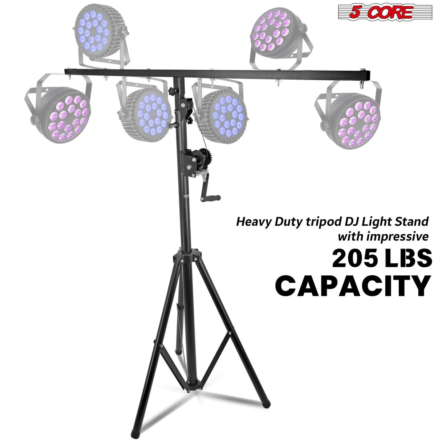 5Core DJ Light Stand Stage Lighting Truss System Hand Crank up