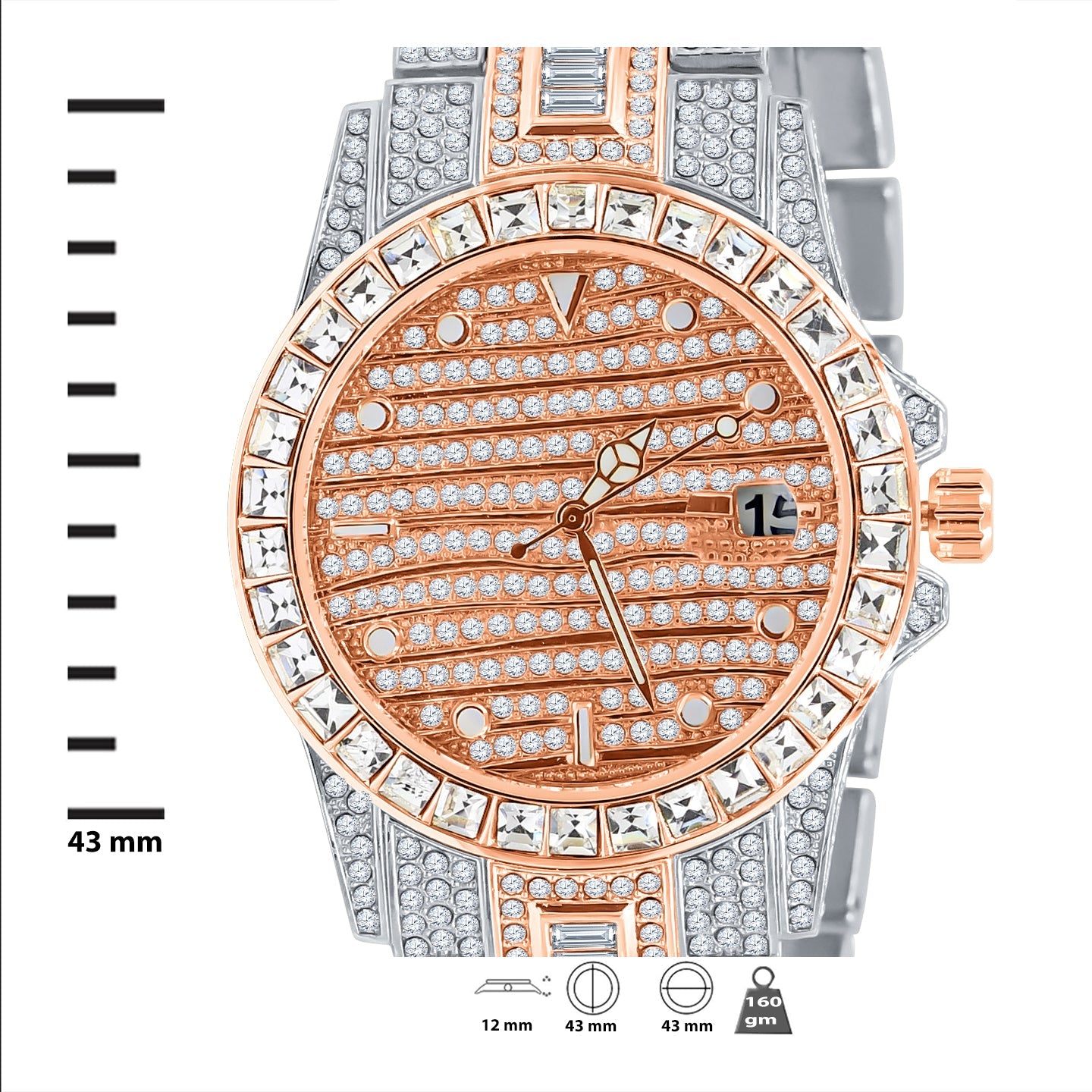 EXQUISITO HIP HOP METAL WATCH | 563152