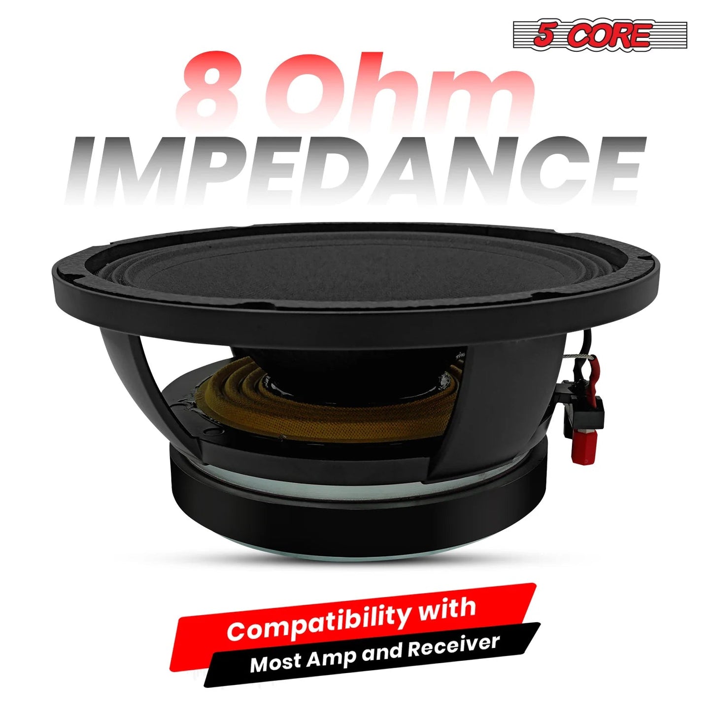 10 Inch Subwoofer Speaker 600W Max 4 Ohm Full Range Replacement DJ