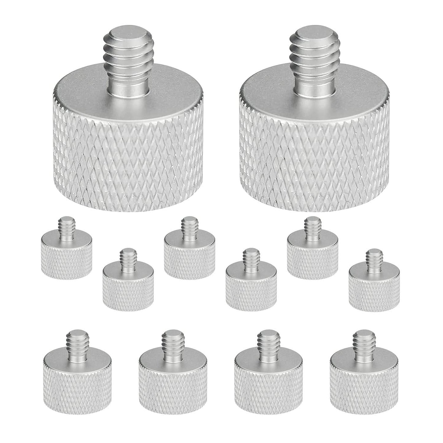 Mic Stand Adapter 12 Pieces 3/8 Male to 5/8 Female Screw Thread