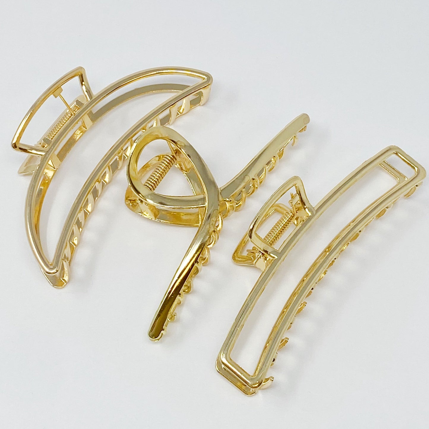 Gold Mine Hair Claw Set Of 3 - ZYTU