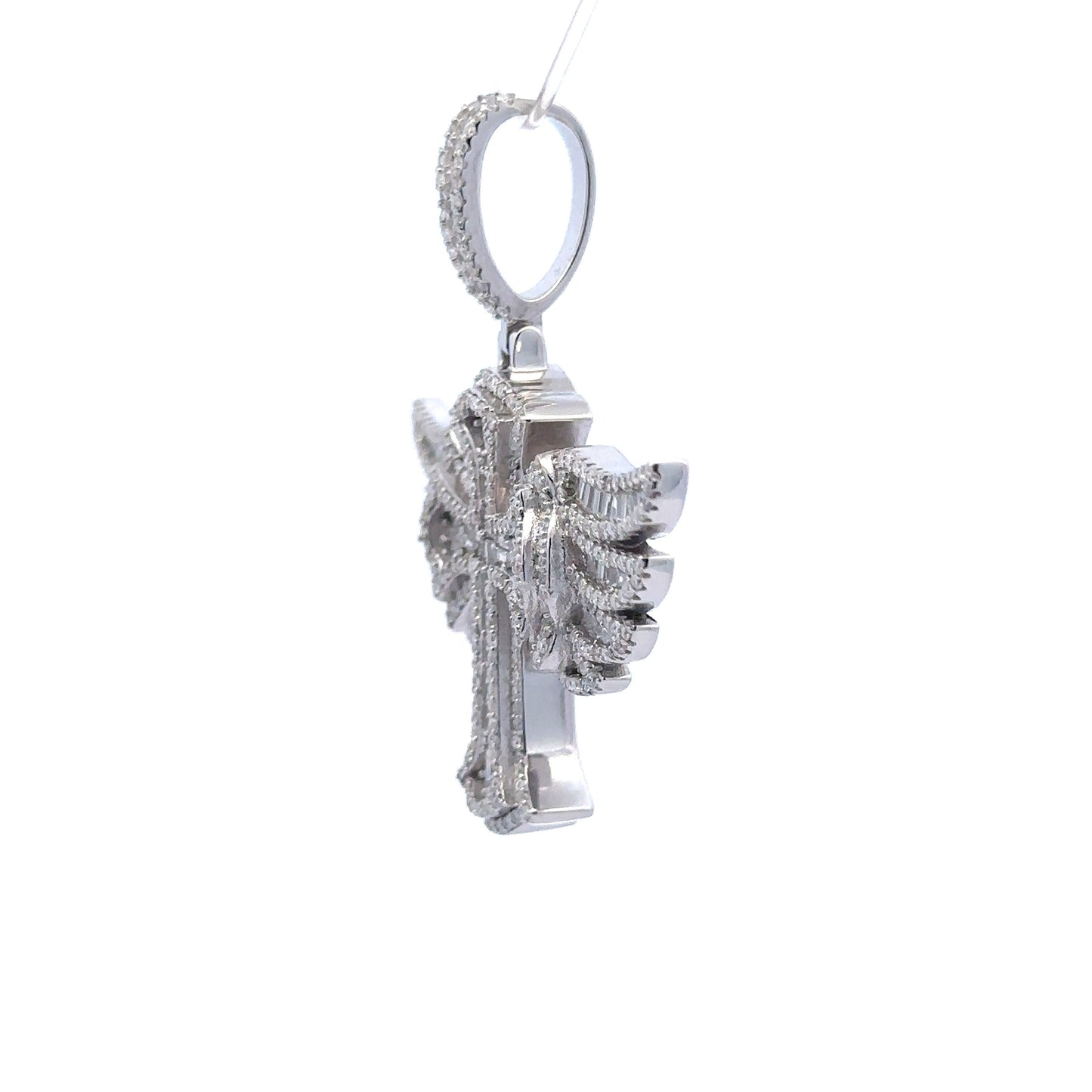 MIRAGEST 3.7 CTW 925 CZ GOLD RHODIUM PENDANT I 995792