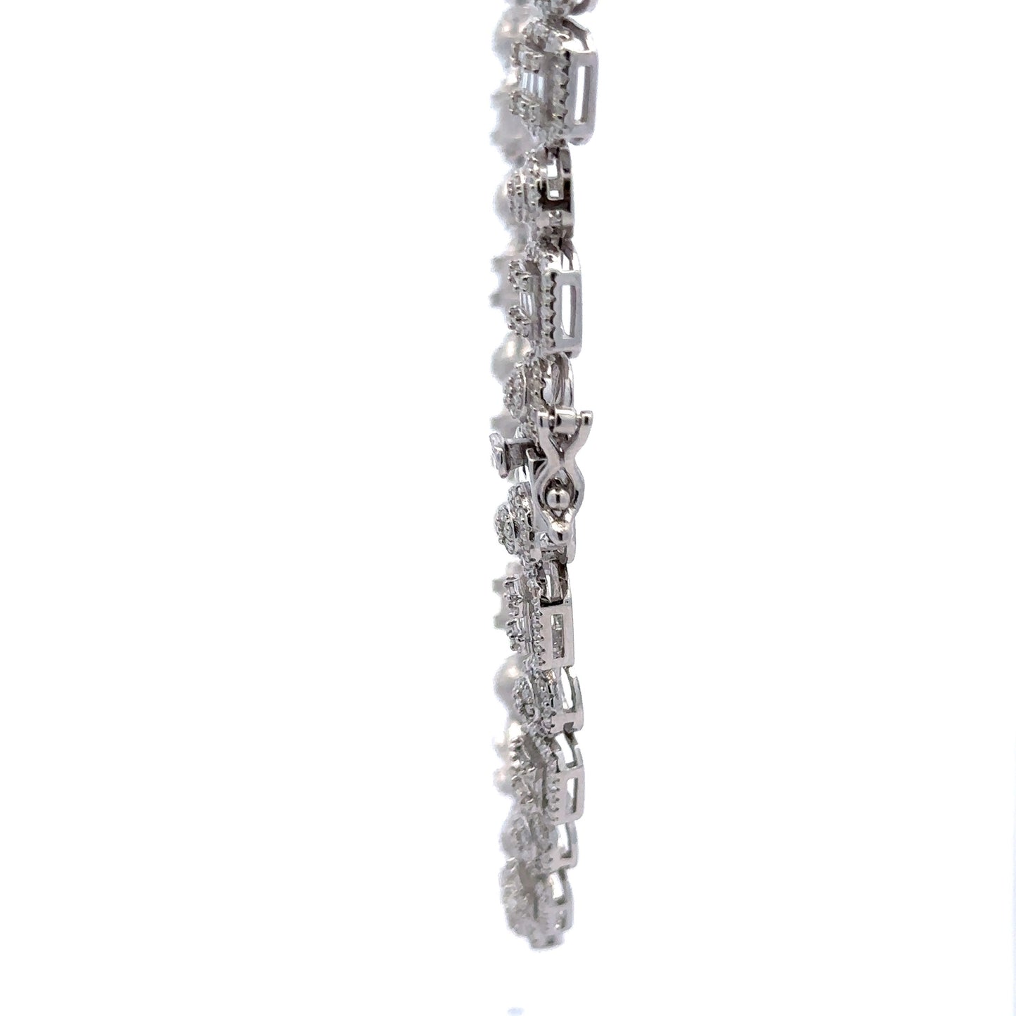 ENIGMATIC 10.11 CTW 8 MM RHODIUM MOISSANITE ICED OUT CHAIN | 996481
