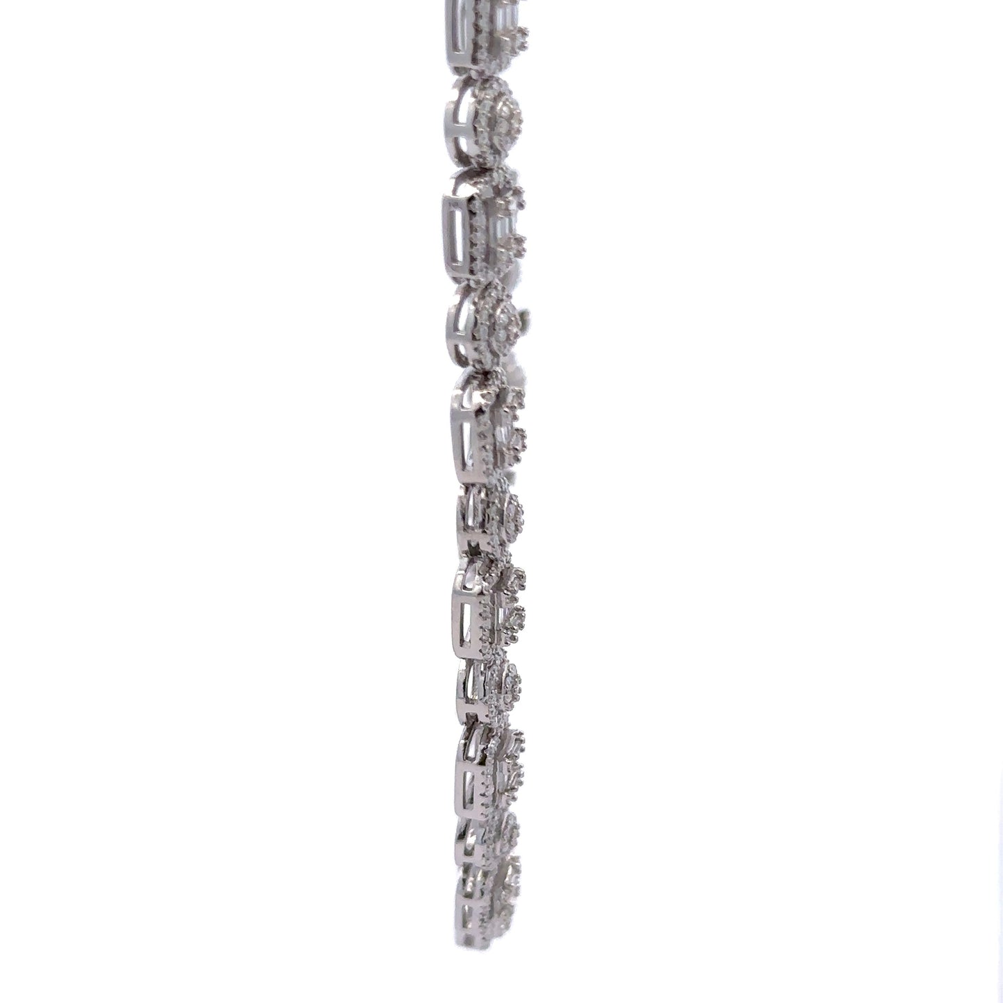 ENIGMATIC 10.11 CTW 8 MM RHODIUM MOISSANITE ICED OUT CHAIN | 996481