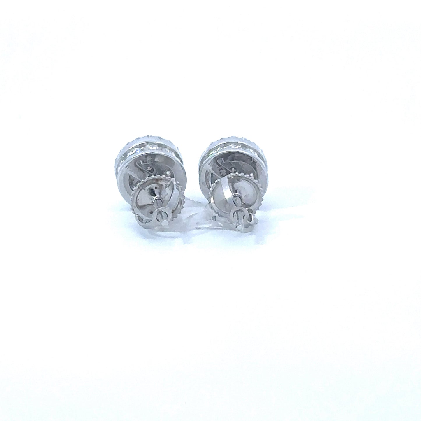 DRACONIS 0.24 CTW 925 RHODIUM MOISSANITE ICED OUT EARRING | 996151