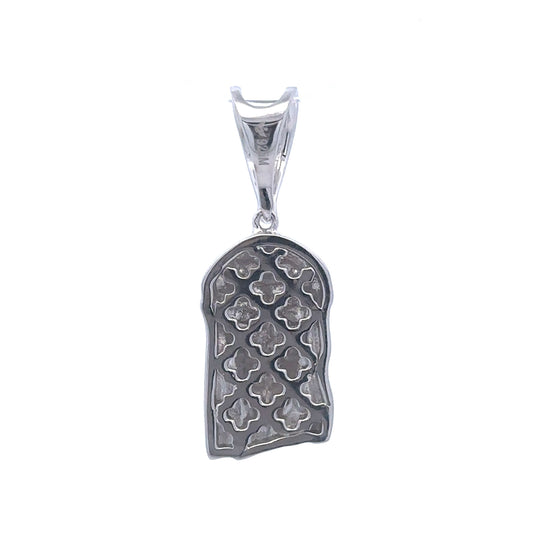 ALAREALIS 0.12 CTW 925 CZ MOISSANITE RHODIUM PENDANT I 996231