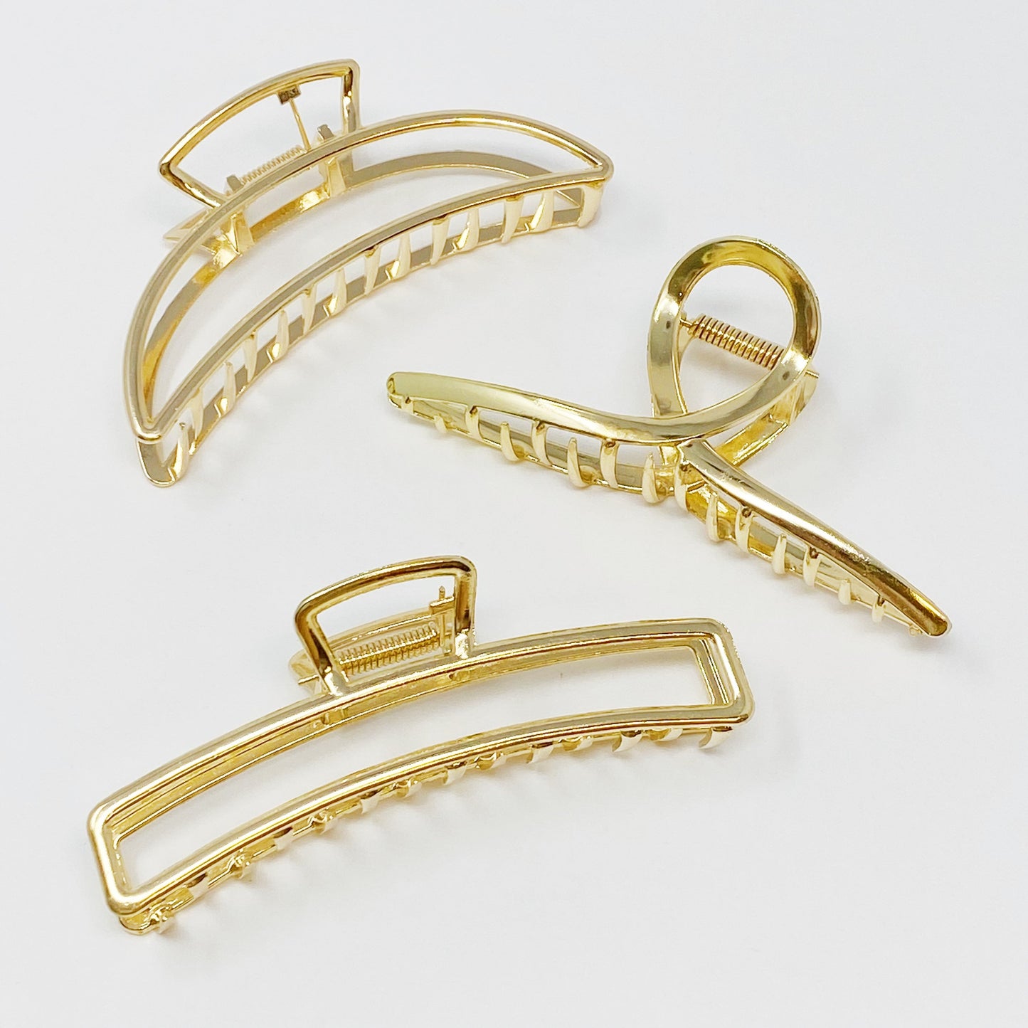 Gold Mine Hair Claw Set Of 3 - ZYTU