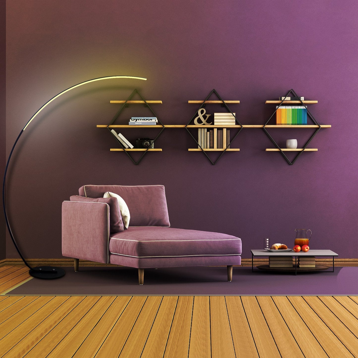 RGBW Modern Curve Floor Lamp | New Version - ZYTU