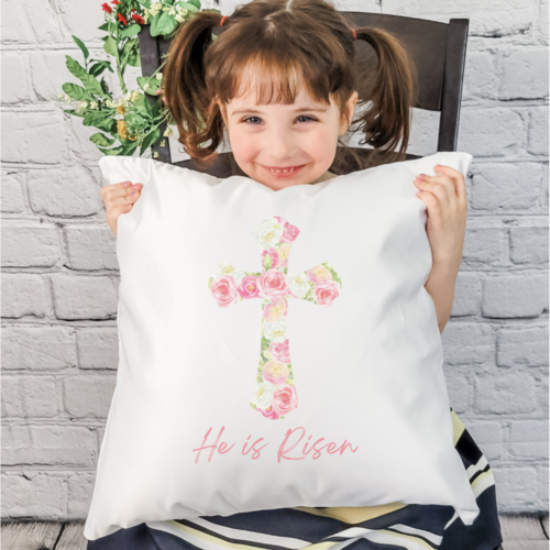 He Is Risen Pillow Cover