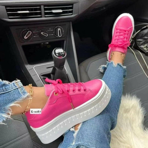 Casual Platform Women's Shoes Flat Womens Sneakers - ZYTU