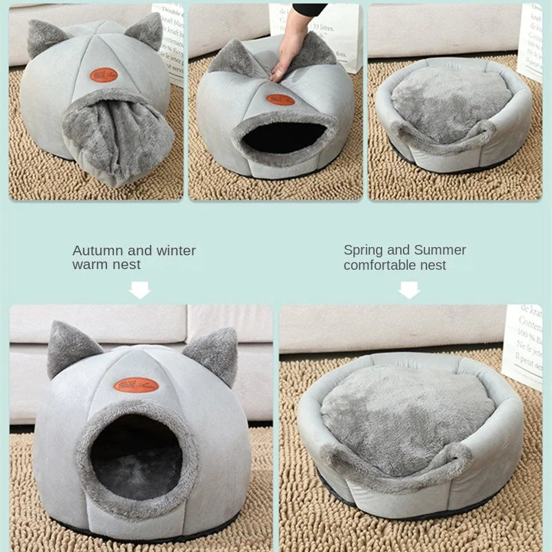 Cozy 2-In-1 Pet House Bed - ZYTU