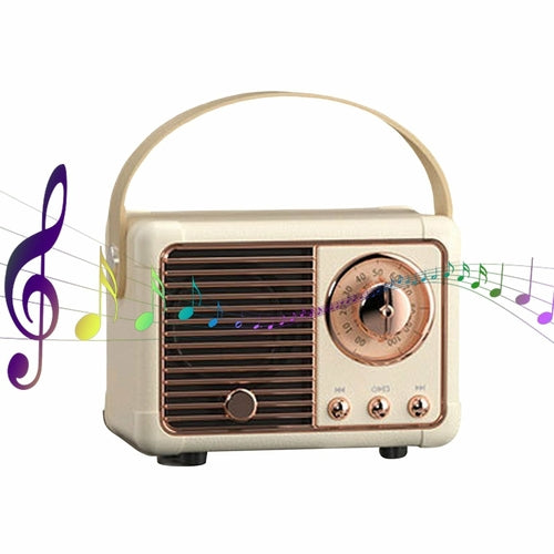 Bluetooth Compact Retro Speakers with Radio - ZYTU