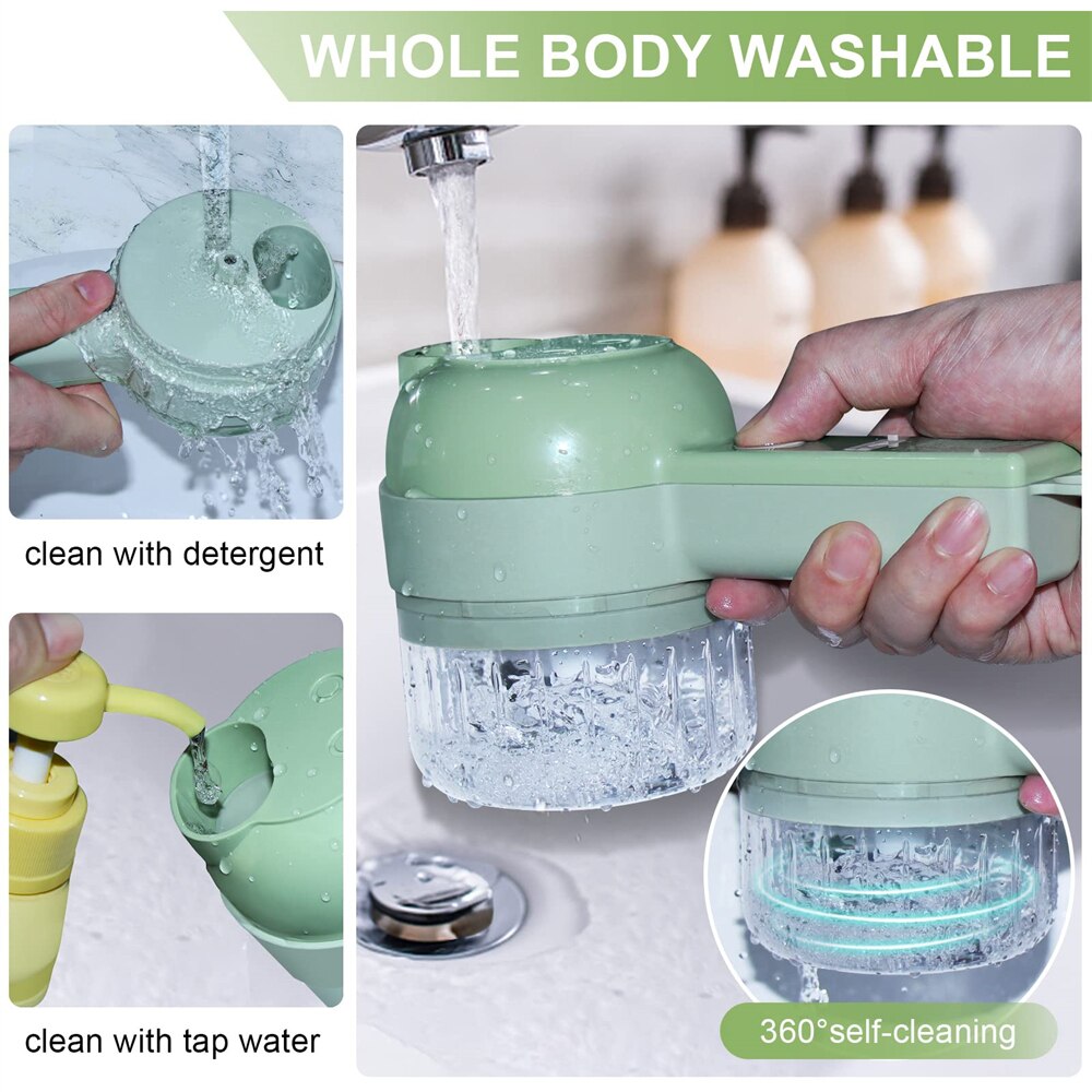 Portable Handheld 4 in 1 Electric Vegetable Slicer - ZYTU