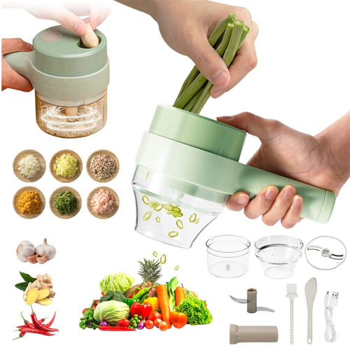 Portable Handheld 4 in 1 Electric Vegetable Slicer - ZYTU