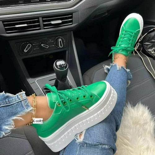 Casual Platform Women's Shoes Flat Womens Sneakers - ZYTU