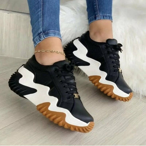 Breathable Vulcanized Women Shoes Casual Platform Sneakers - ZYTU