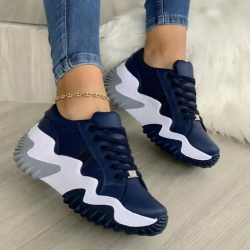Breathable Vulcanized Women Shoes Casual Platform Sneakers - ZYTU