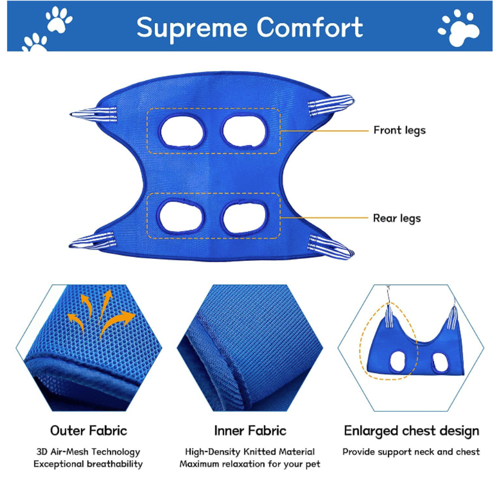 Cat Grooming Restraint Bag with Hammock - ZYTU