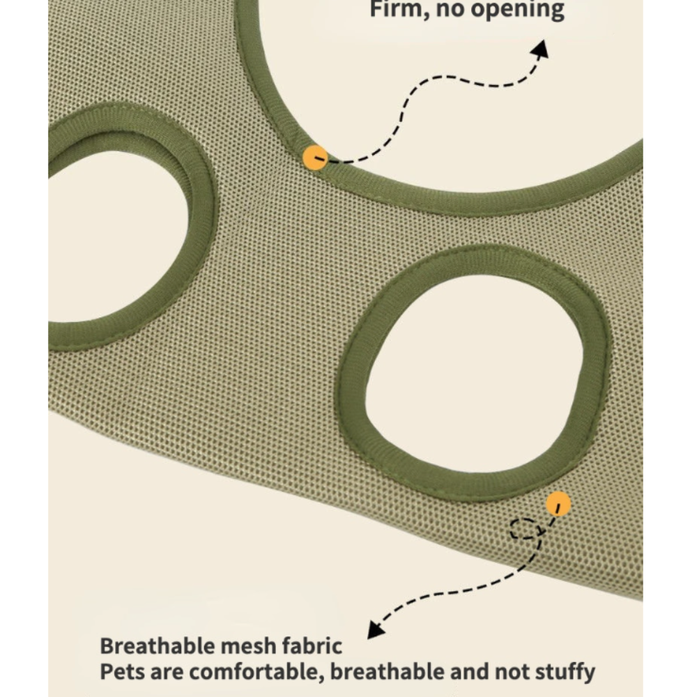 Cat Grooming Restraint Bag with Hammock - ZYTU