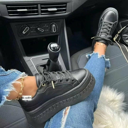 Casual Platform Women's Shoes Flat Womens Sneakers - ZYTU