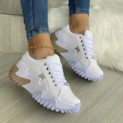 Breathable Vulcanized Women Shoes Casual Platform Sneakers - ZYTU