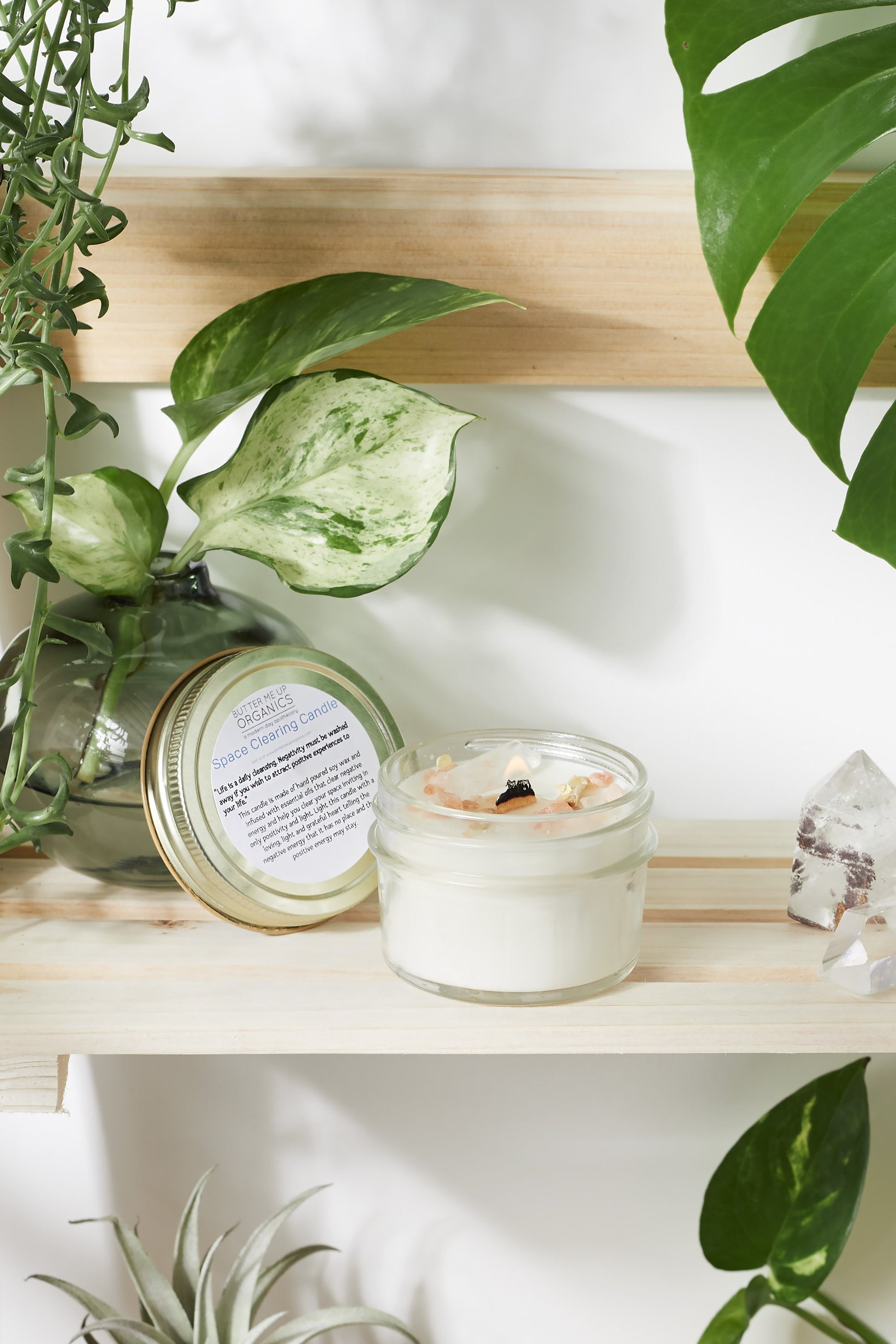 Space Clearing Candle/ Intention Candle / Organic Soy Candle / Candle - ZYTU