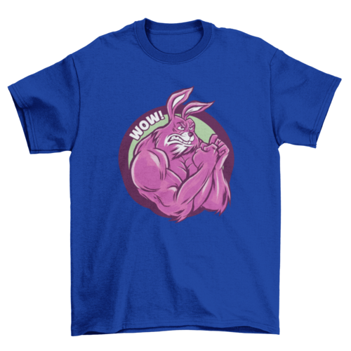 Muscular Bunny T-Shirt Design