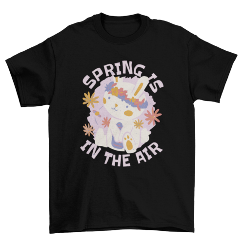 Spring bunny t-shirt design