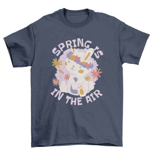 Spring bunny t-shirt design
