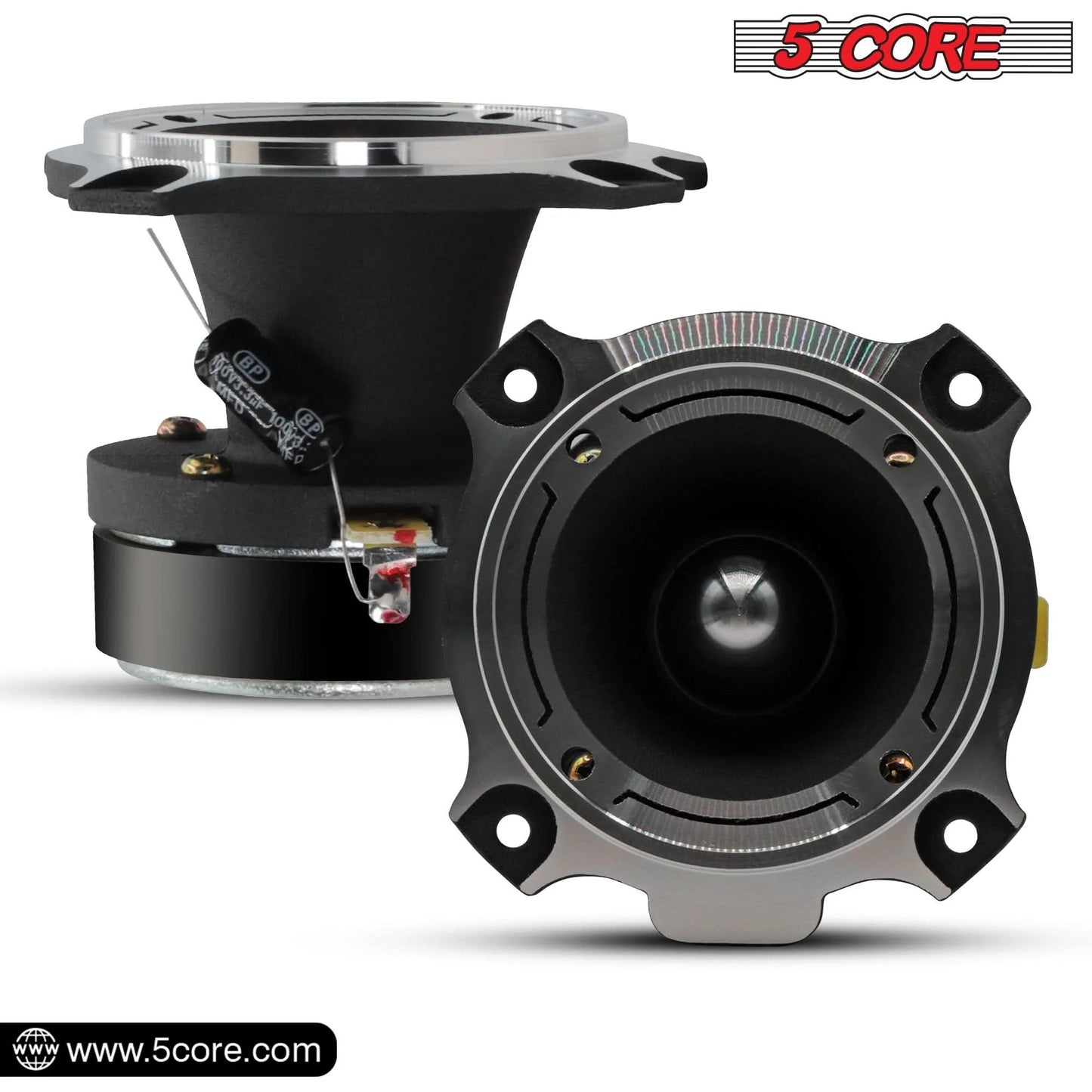 5Core Tweeters Speakers Car Audio Pair 600W Peak 3.5 Inch Super Bullet