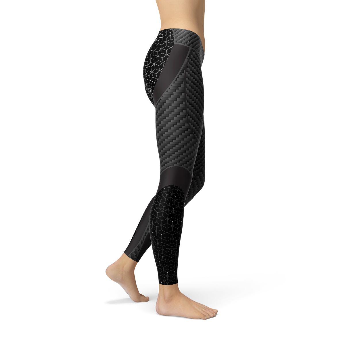 Womens Carbon Fiber Sports Leggings - ZYTU