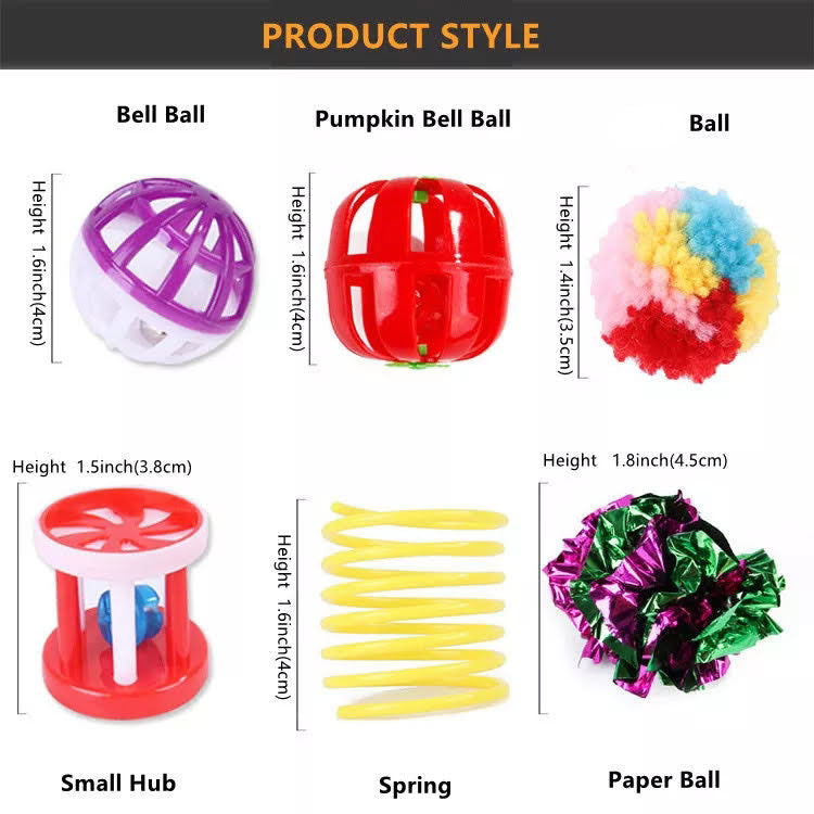 Fast Shipping 20 pcs assorted cat toys - ZYTU