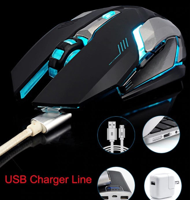 Ninja Dragon Stealth 7 Wireless Silent LED Gaming Mouse - ZYTU
