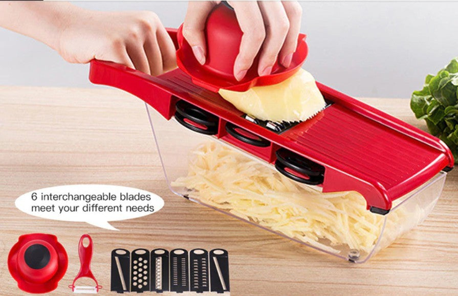 Stainless Steel 6 Blades Vegetable Slicer - ZYTU