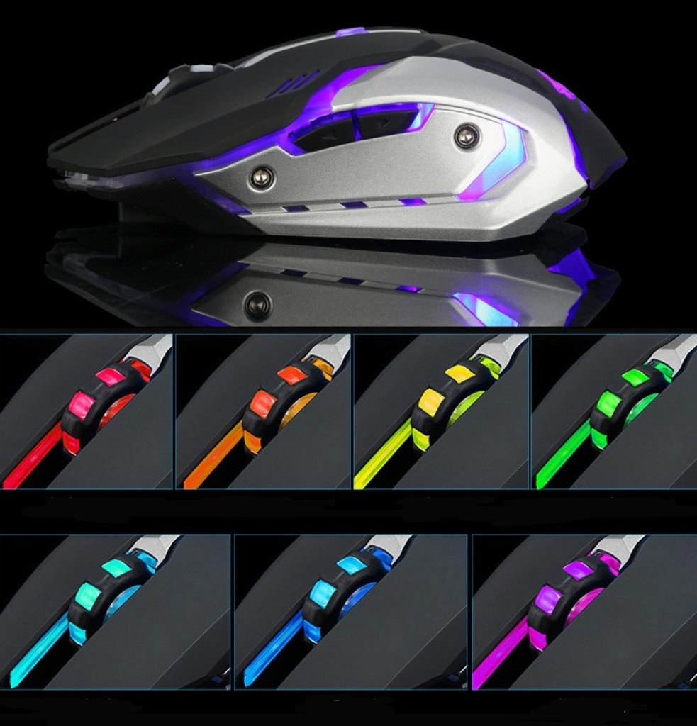 Ninja Dragon Stealth 7 Wireless Silent LED Gaming Mouse - ZYTU